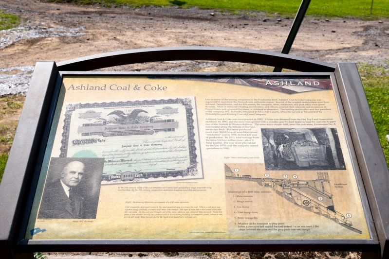Ashland Coal and Coke Marker image. Click for full size.