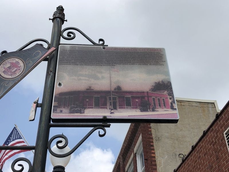 Buckhannon City Hall side of the marker image. Click for full size.