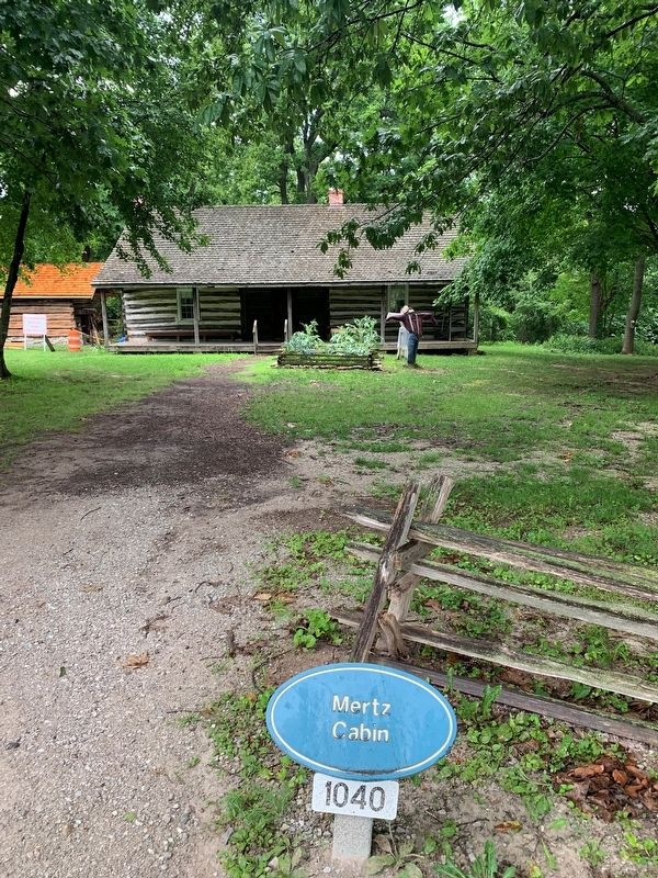 Mertz Log Home Marker. Click for full size. Mertz Log Home Marker image. Click for full size.