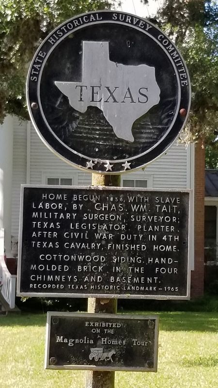 Charles William Tait Home Marker image. Click for full size.