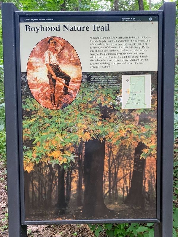 Boyhood Nature Trail Marker image. Click for full size.