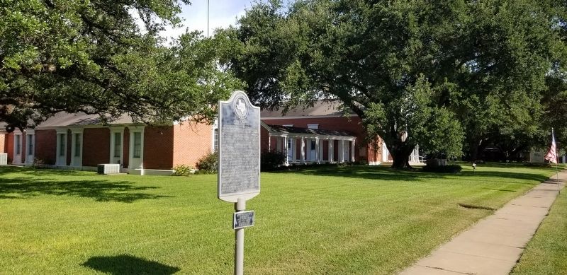 The Jesse H. Johnson Marker in front of the First Baptist Church image. Click for full size.