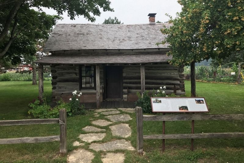 The William Dee Log Cabin & Marker. Click for full size. The William Dee Log Cabin & Marker image. Click for full size.