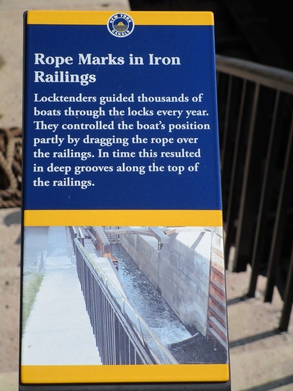 Rope Marks in Iron Railings Marker image. Click for full size.
