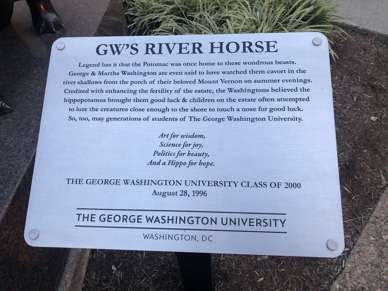 GW's River Horse Marker image. Click for full size.