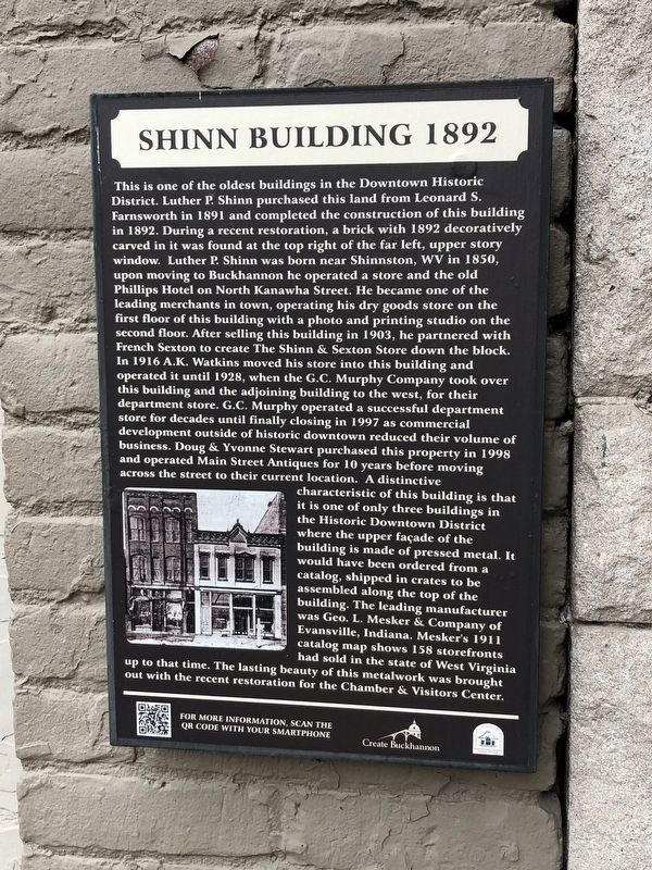 Shinn Building 1892 Marker image. Click for full size.