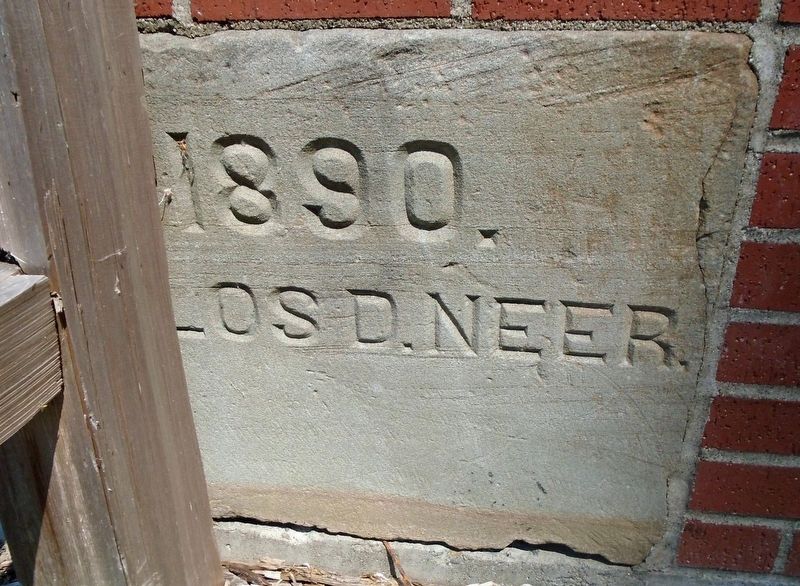 First Court House Cornerstone image. Click for full size.