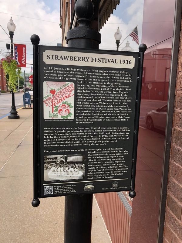 Strawberry Festival 1936 side of the marker image. Click for full size.