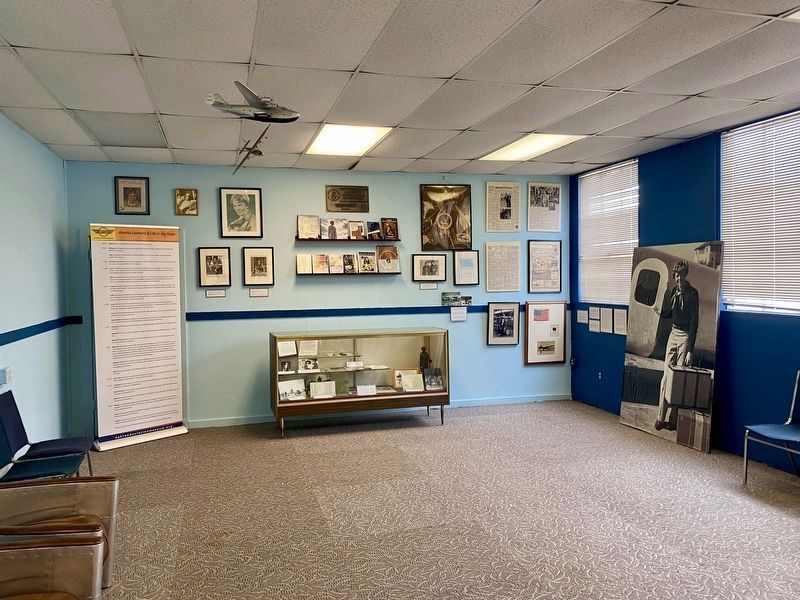 Oakland Aviation Museum Earhart Display. Click for full size. Oakland Aviation Museum Earhart Display image. Click for full size.