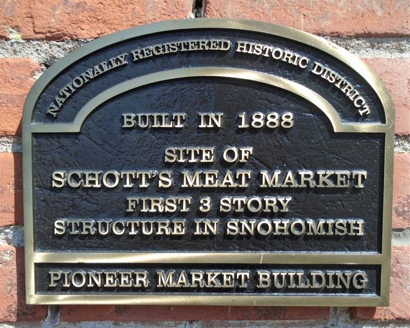 Schott's Meat Market Marker. Click for full size. Schott's Meat Market Marker image. Click for full size.