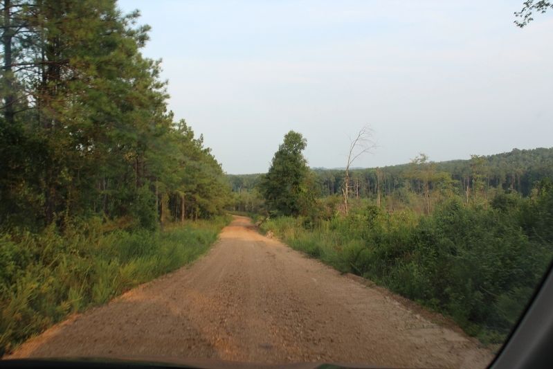 Monument Road to Dancing Rabbit Creek Treaty Site Marker. Click for full size. Monument Road to Dancing Rabbit Creek Treaty Site Marker image. Click for full size.