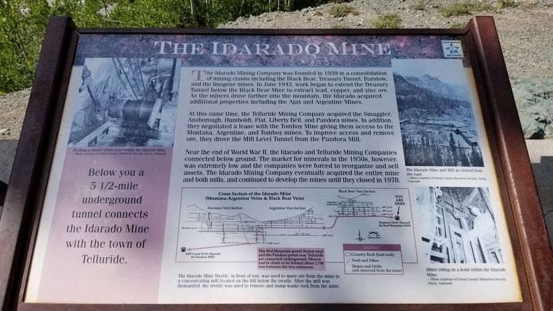 The Idarado Mine Marker image. Click for full size.