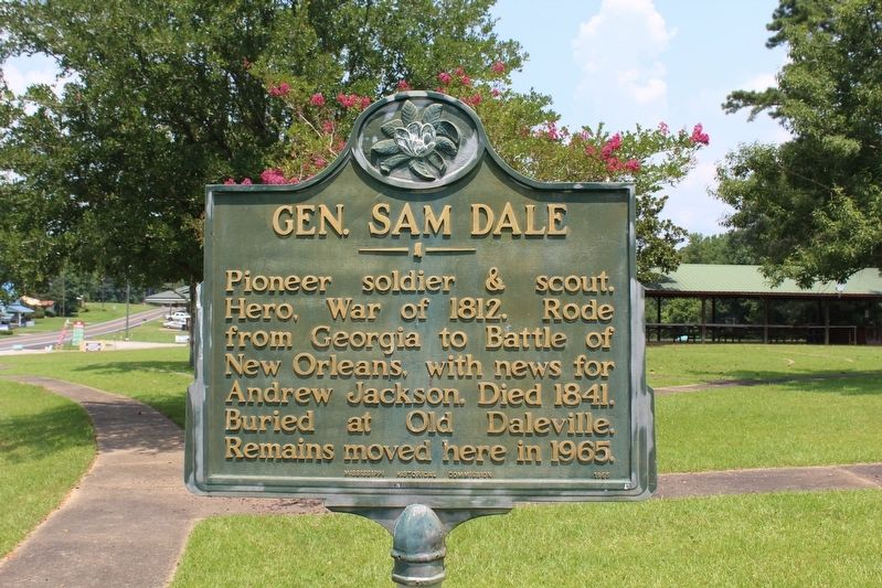 Gen. Sam Dale Marker image. Click for full size.
