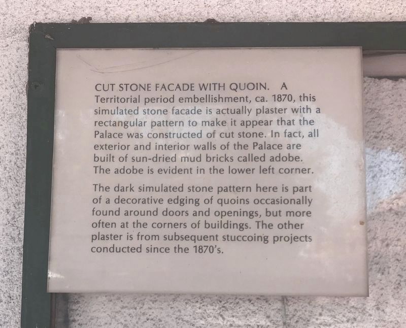 Cut Stone Facade with Quoin Marker image. Click for full size.