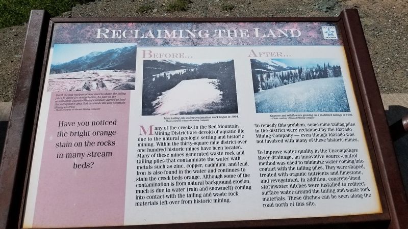 Reclaiming the Land Marker image. Click for full size.