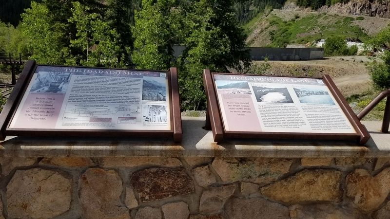 The Reclaiming the Land Marker is the marker on the right of the two markers. Click for full size. The Reclaiming the Land Marker is the marker on the right of the two markers image. Click for full size.