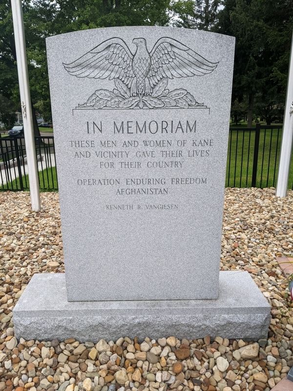 Kane Veterans Memorial image. Click for full size.