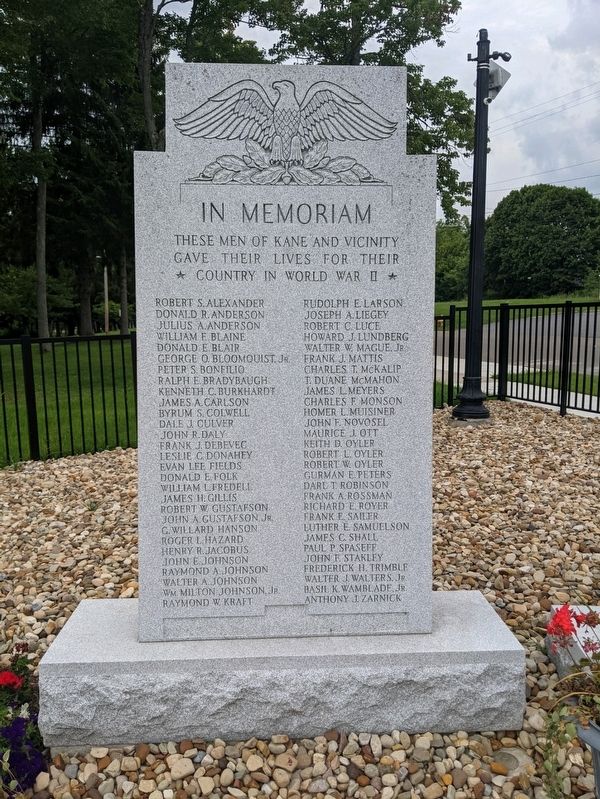 Kane Veterans Memorial image. Click for full size.