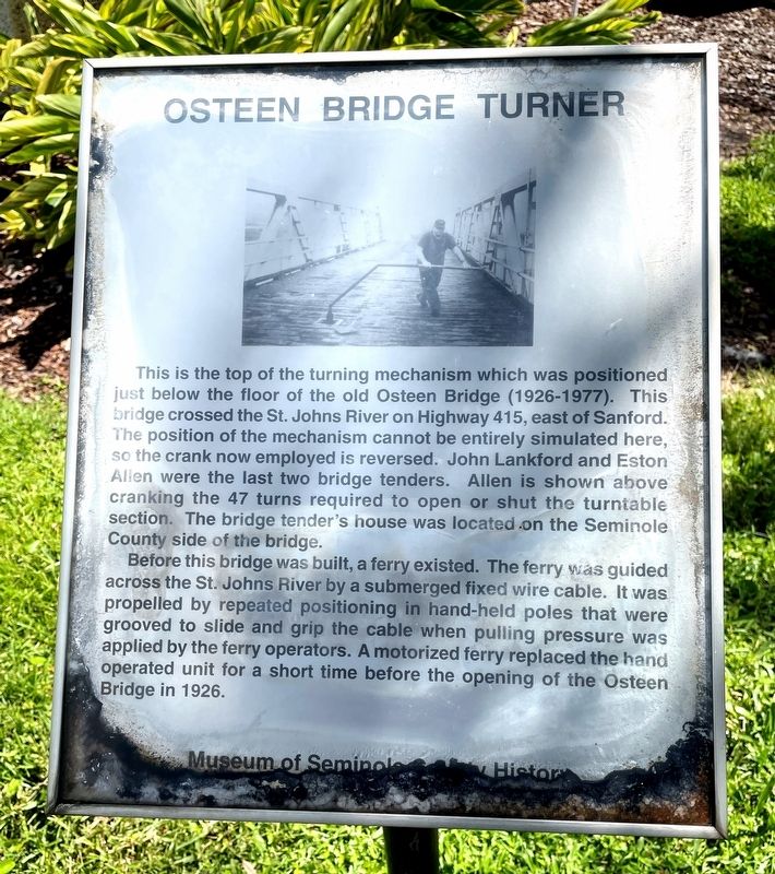 Osteen Bridge Turner Marker image. Click for full size.