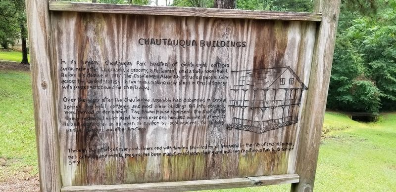 Chautauqua Buildings Marker. Click for full size. Chautauqua Buildings Marker image. Click for full size.