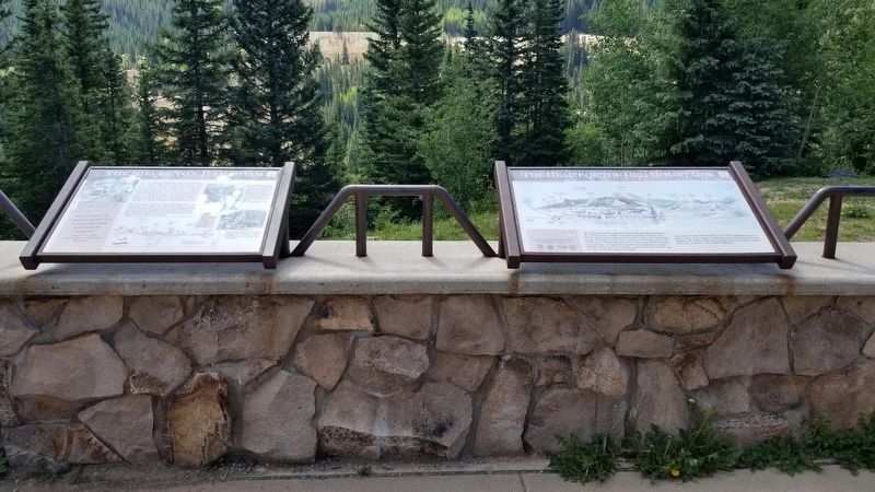 The Silverton Railroad Marker is the marker on the left of the two markers. Click for full size. The Silverton Railroad Marker is the marker on the left of the two markers image. Click for full size.