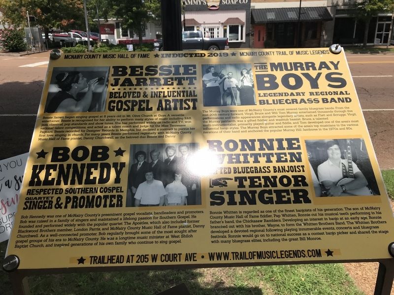 McNairy County Music Hall of Fame & Trail of Music Legends � 2019 Inductees Marker image. Click for full size.