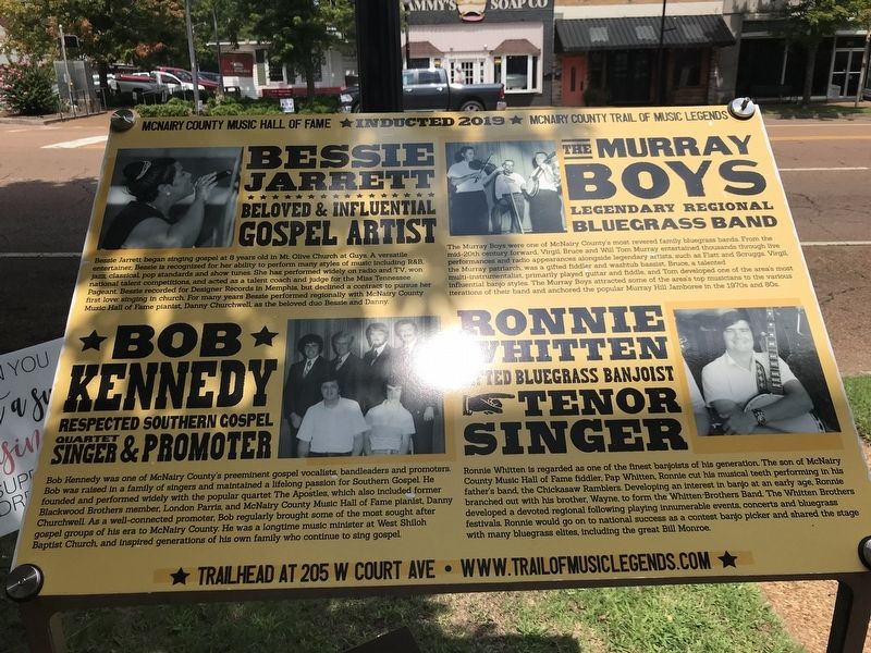 McNairy County Music Hall of Fame & Trail of Music Legends  2019 Inductees Marker image. Click for full size.