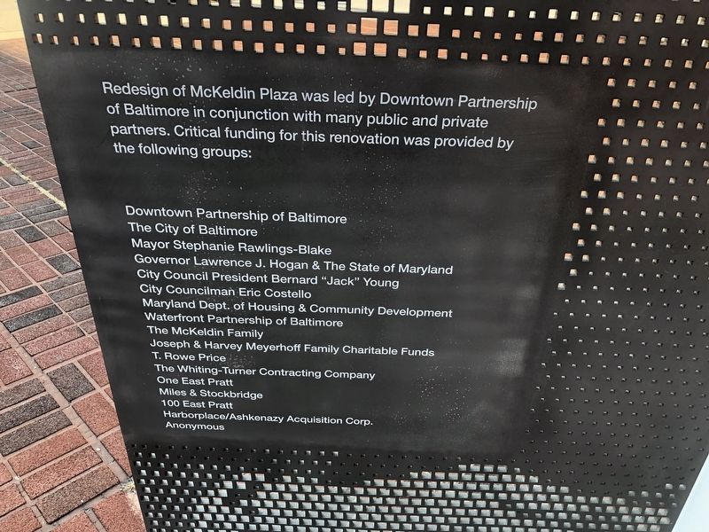 Donor plaque on the reverse side of the display. Click for full size. Donor plaque on the reverse side of the display image. Click for full size.