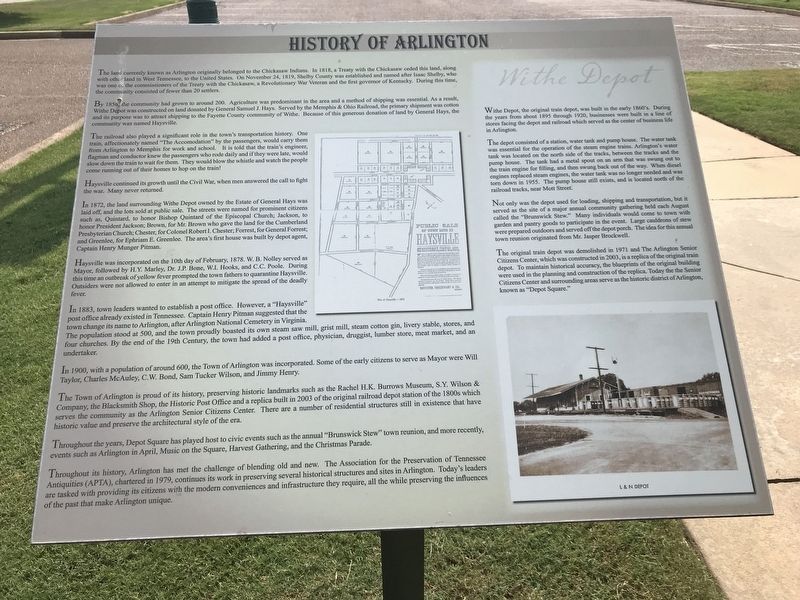 History of Arlington Marker image. Click for full size.