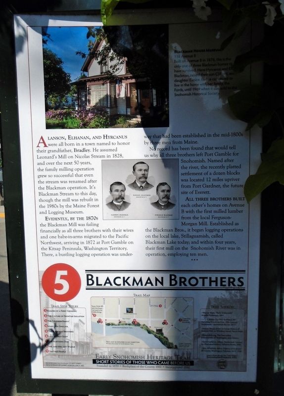 Blackman Brothers Marker image. Click for full size.