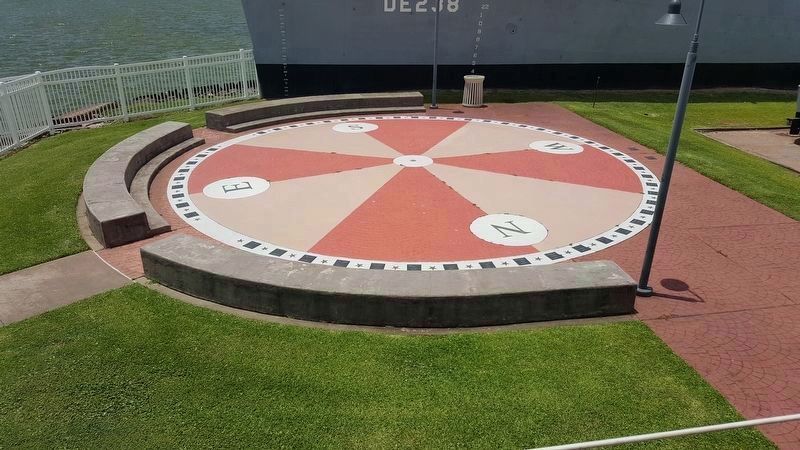 A nearby compass representing 52 submarines lost image. Click for full size.