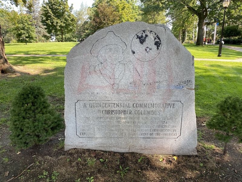 A Quincentennial Commemorative to Christopher Columbus Marker. Click for full size. A Quincentennial Commemorative to Christopher Columbus Marker image. Click for full size.