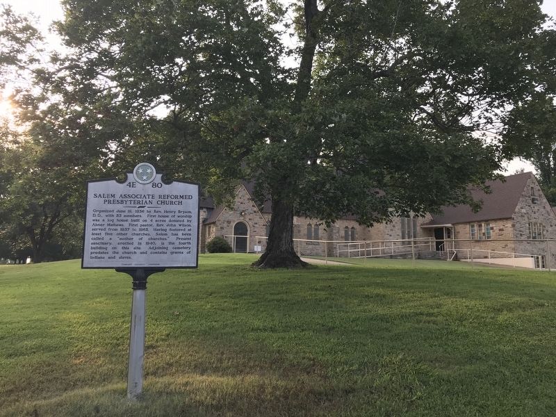 Salem Associate Reformed Presbyterian Church Marker. Click for full size. Salem Associate Reformed Presbyterian Church Marker image. Click for full size.