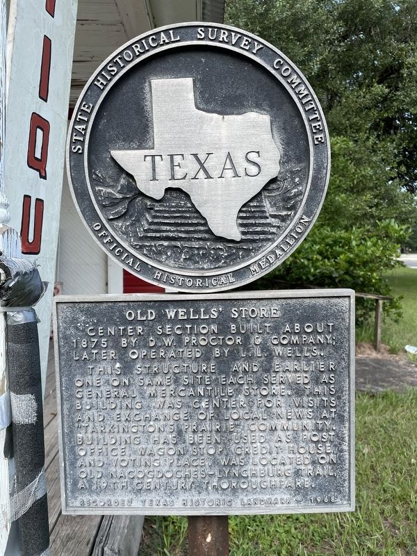 Old Wells' Store Marker image. Click for full size.