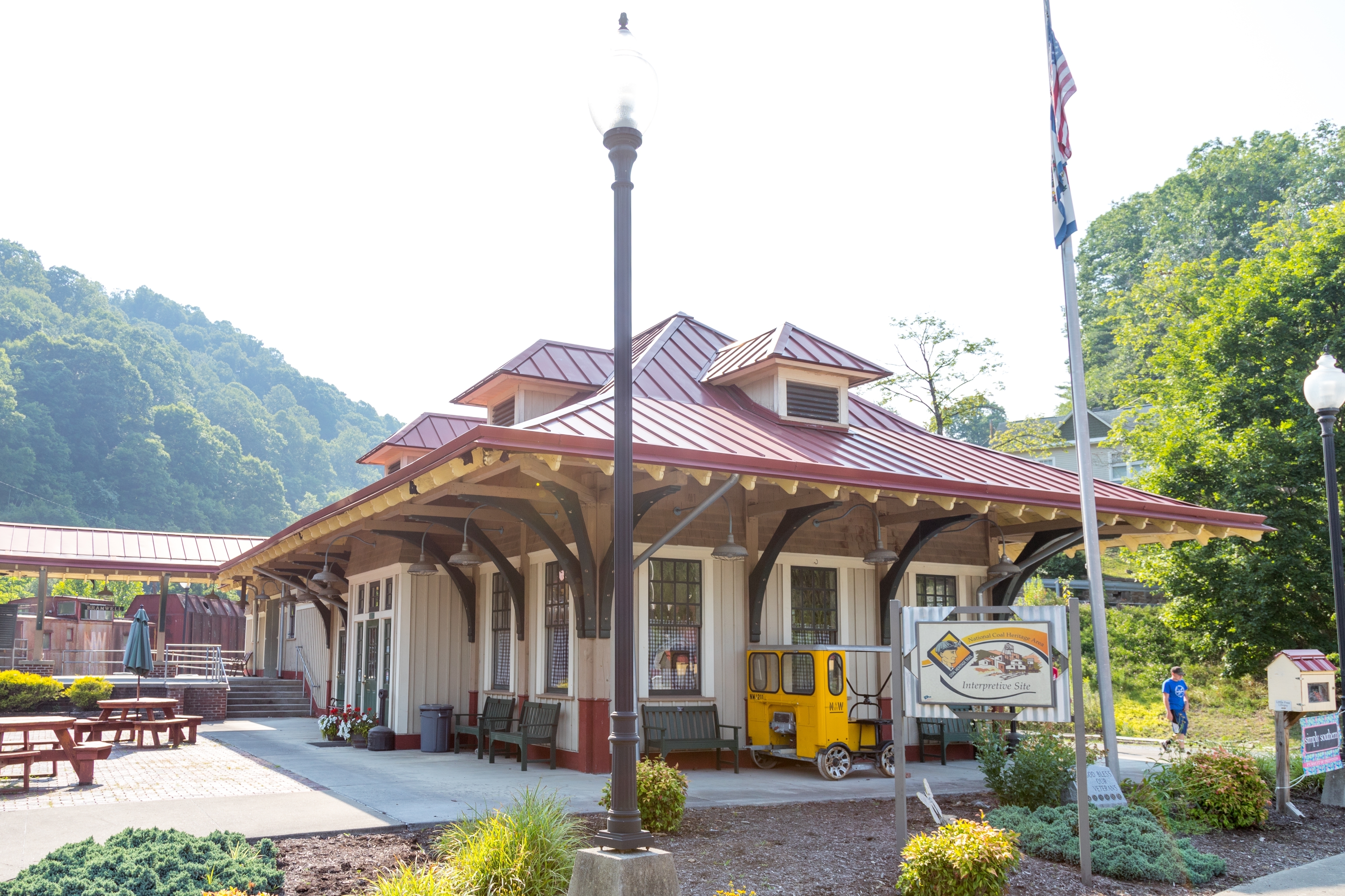 Replica of the N&W Station in Bramwell, West Virginia