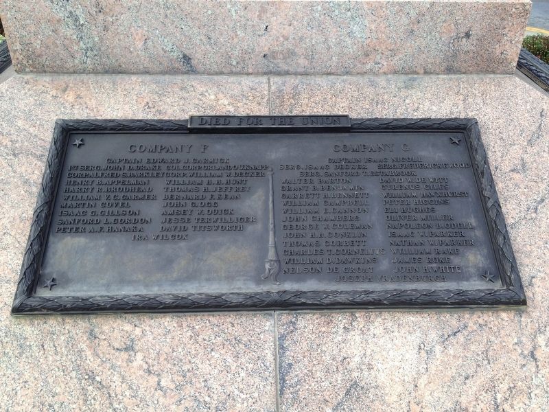 124th Regiment New York Infantry Volunteers - Eastern Footer Plaque image. Click for full size.