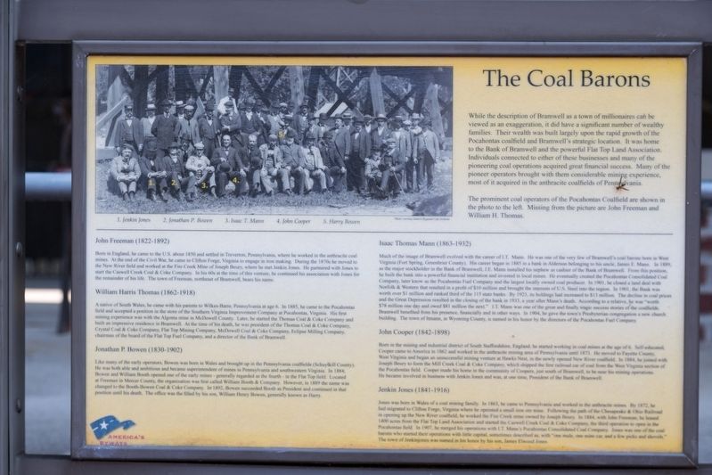 The Coal Barons Marker. Click for full size. The Coal Barons Marker image. Click for full size.