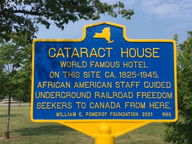 Cataract House Marker. Click for full size. Cataract House Marker image. Click for full size.