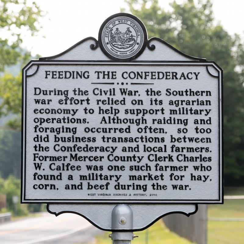 Feeding the Confederacy Marker. Click for full size. Feeding the Confederacy Marker image. Click for full size.