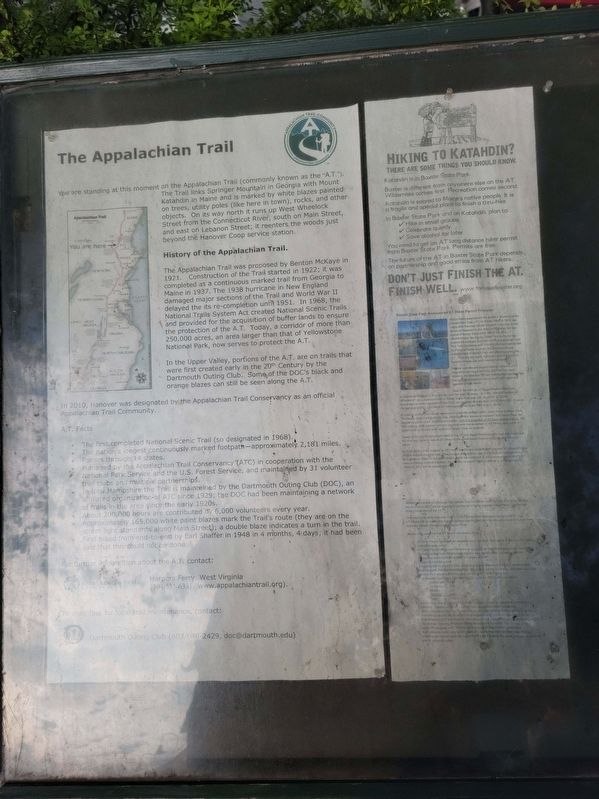 The Appalachian Trail Marker image. Click for full size.