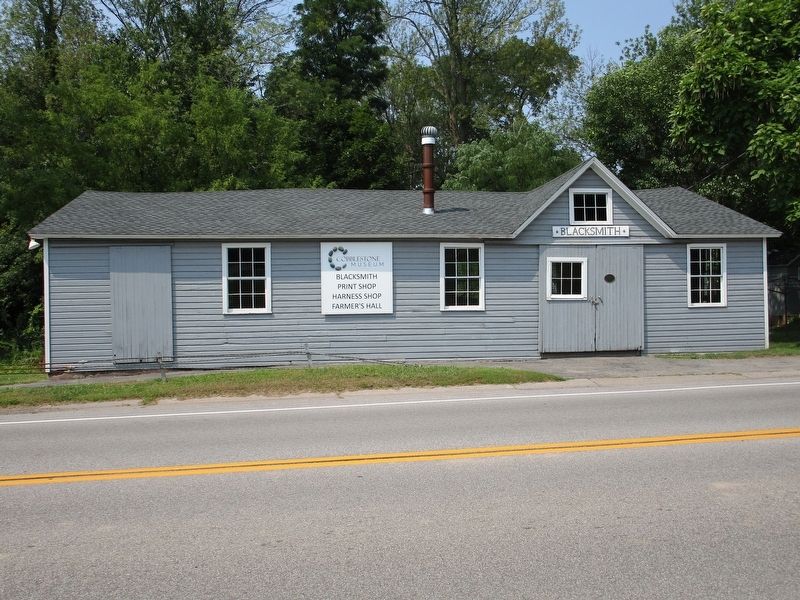 Blacksmith Shop & Marker. Click for full size. Blacksmith Shop & Marker image. Click for full size.