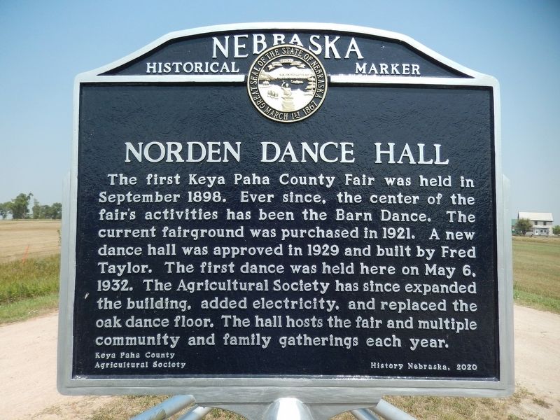 Norden Dance Hall Marker image. Click for full size.