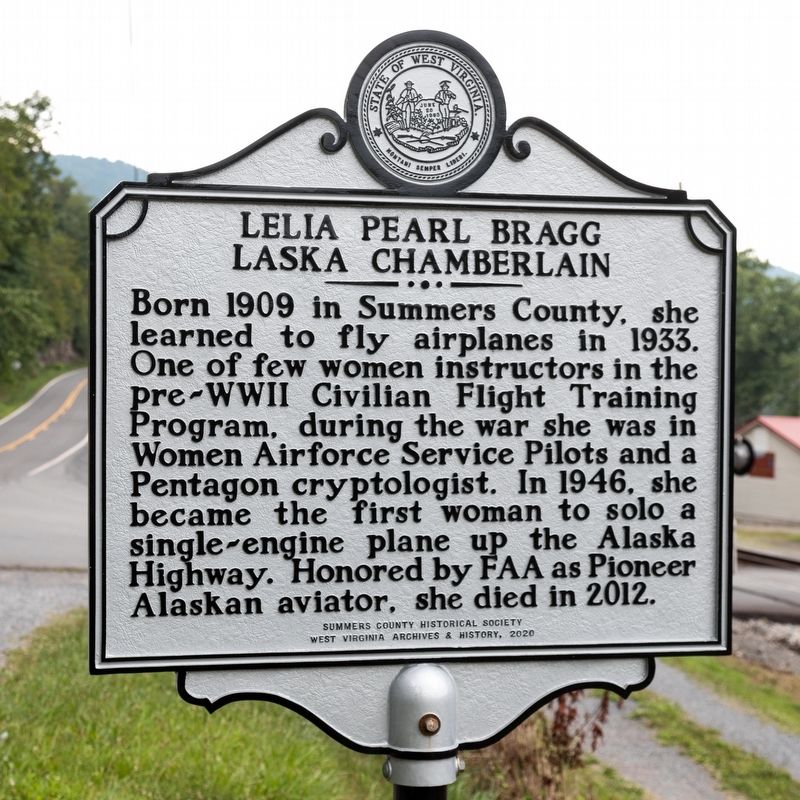 Lelia Pearl Bragg Laska Chamberlain Marker image. Click for full size.