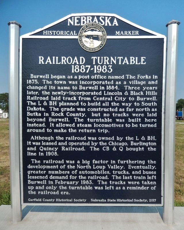 Railroad Turntable Marker image. Click for full size.