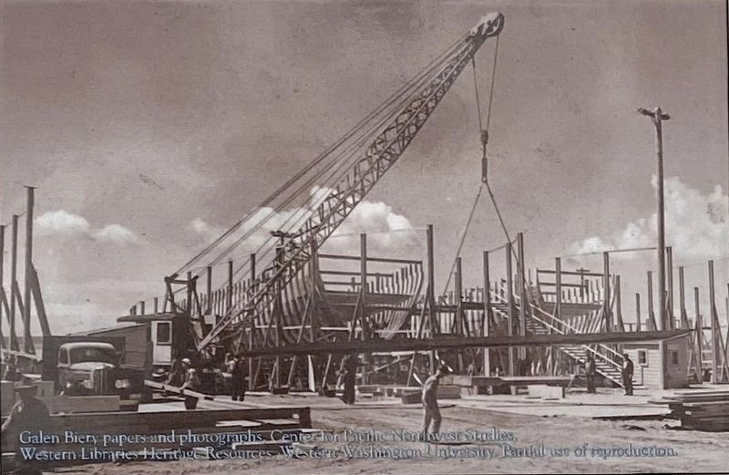 Marker inset: wooden-hulled ships. Click for full size. Marker inset: wooden-hulled ships image. Click for full size.
