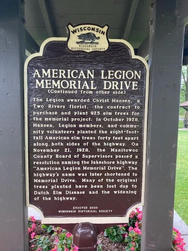 American Legion Memorial Drive Marker. Click for full size. American Legion Memorial Drive Marker image. Click for full size.