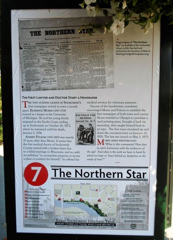 The Northern Star Marker. Click for full size. The Northern Star Marker image. Click for full size.