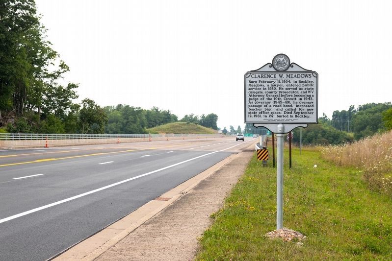Clarence W. Meadows Marker image. Click for full size.