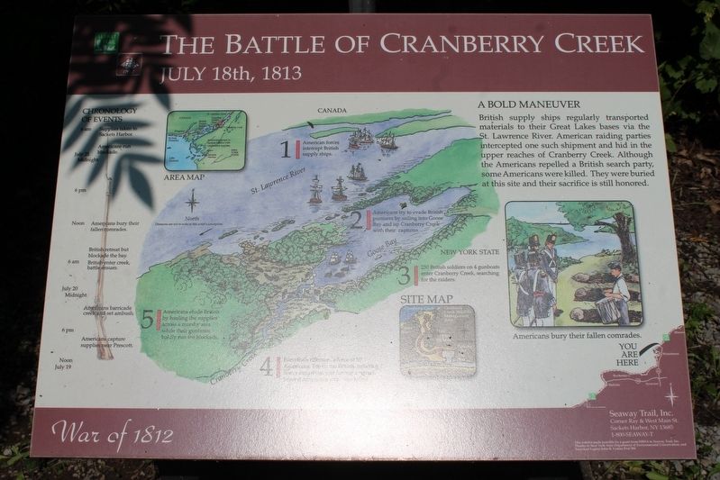 The Battle of Cranberry Creek Marker image. Click for full size.