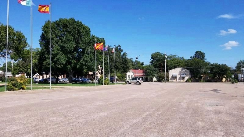The view of the General Wool and the Chihuahua Road Marker from the parking lot of the park image. Click for full size.